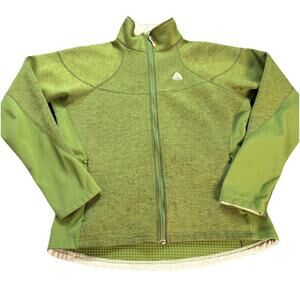 Vintage Y2K Nike ACG Jacket Women's Medium Avocado Green Full Zip Polar Fleece